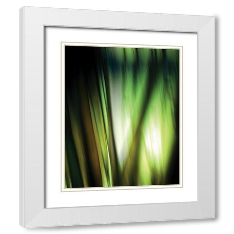 Organic I White Modern Wood Framed Art Print with Double Matting by PI Studio