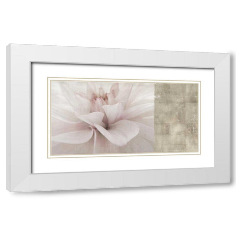 Softness White Modern Wood Framed Art Print with Double Matting by PI Studio