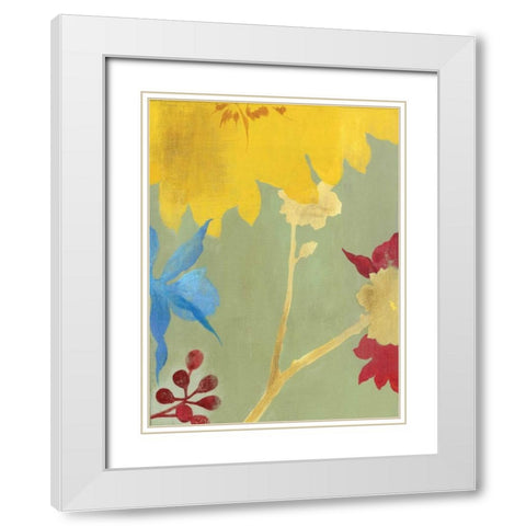 Sketch White Modern Wood Framed Art Print with Double Matting by PI Studio