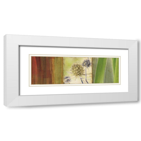 Organics White Modern Wood Framed Art Print with Double Matting by PI Studio