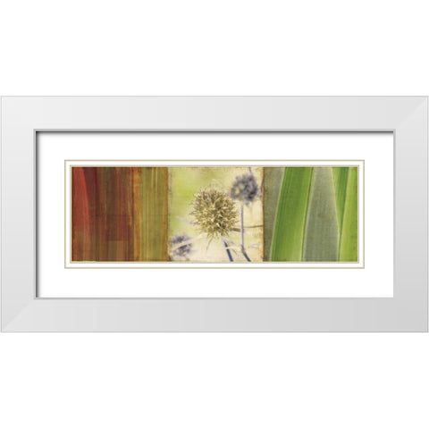 Organics White Modern Wood Framed Art Print with Double Matting by PI Studio