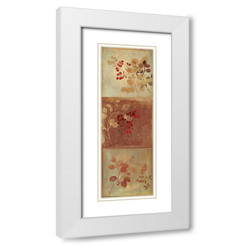 Rustique I White Modern Wood Framed Art Print with Double Matting by PI Studio