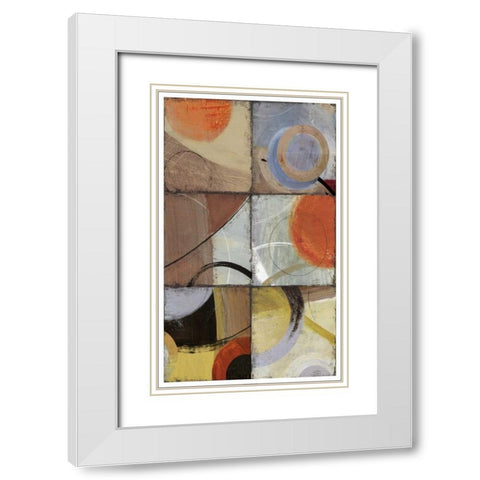 Hole in  I White Modern Wood Framed Art Print with Double Matting by PI Studio