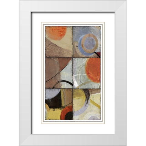 Hole in  I White Modern Wood Framed Art Print with Double Matting by PI Studio