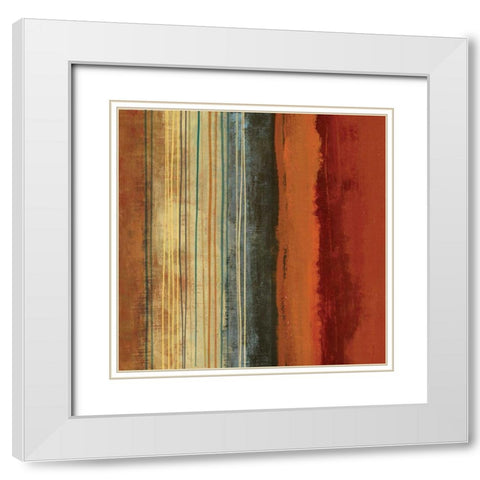 Illusions White Modern Wood Framed Art Print with Double Matting by PI Studio