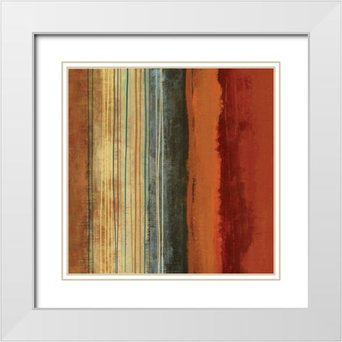 Illusions White Modern Wood Framed Art Print with Double Matting by PI Studio