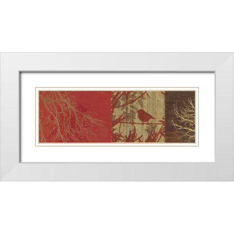 Out on a Limb I White Modern Wood Framed Art Print with Double Matting by PI Studio