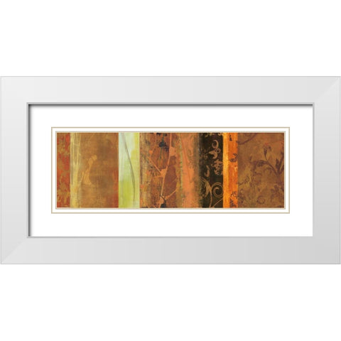 Autumn Soprana White Modern Wood Framed Art Print with Double Matting by PI Studio