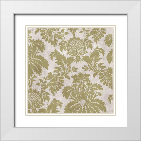 Baroque I  White Modern Wood Framed Art Print with Double Matting by PI Studio
