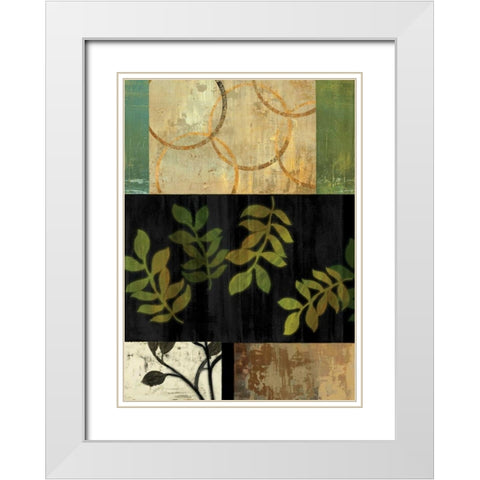 Tall Tail White Modern Wood Framed Art Print with Double Matting by PI Studio