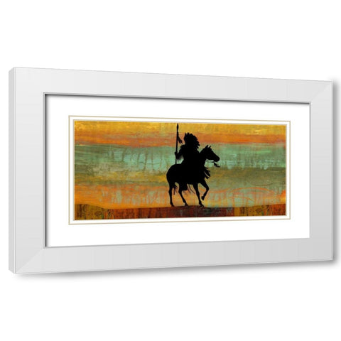 Big Shadow White Modern Wood Framed Art Print with Double Matting by PI Studio