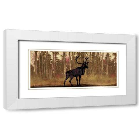 Cold Pine White Modern Wood Framed Art Print with Double Matting by PI Studio