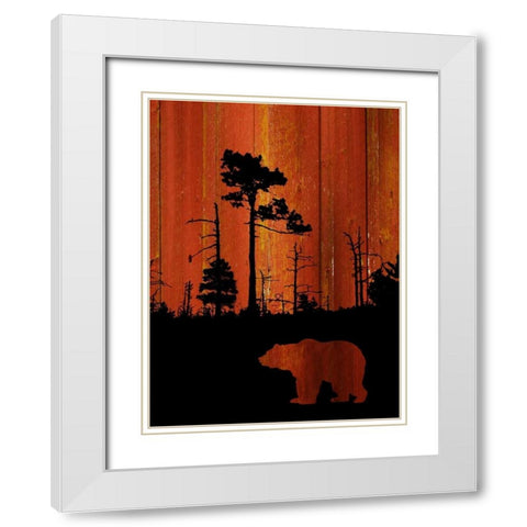 Great Claw White Modern Wood Framed Art Print with Double Matting by PI Studio