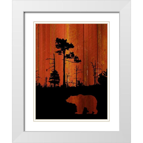 Great Claw White Modern Wood Framed Art Print with Double Matting by PI Studio