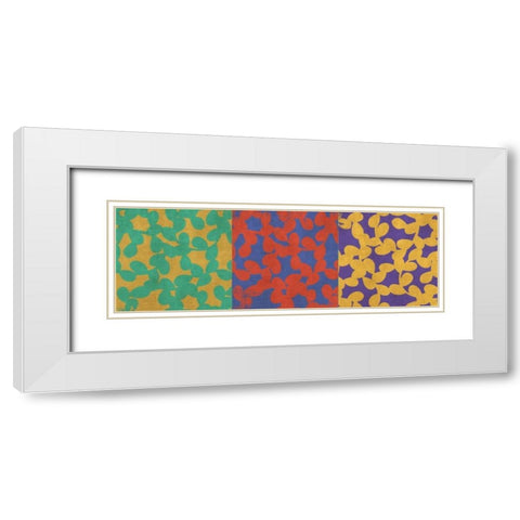 Fun I White Modern Wood Framed Art Print with Double Matting by PI Studio