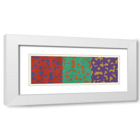 Fun II White Modern Wood Framed Art Print with Double Matting by PI Studio