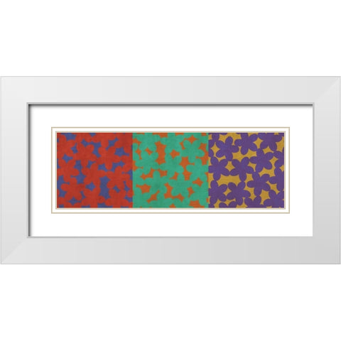 Fun II White Modern Wood Framed Art Print with Double Matting by PI Studio