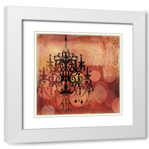 Ombre White Modern Wood Framed Art Print with Double Matting by PI Studio