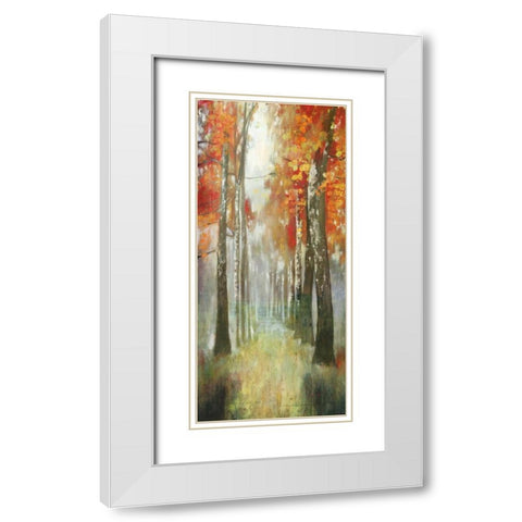 Path of Dreams White Modern Wood Framed Art Print with Double Matting by PI Studio