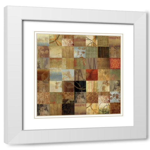 Windows on Time White Modern Wood Framed Art Print with Double Matting by PI Studio