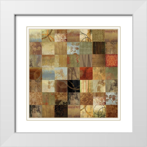 Windows on Time White Modern Wood Framed Art Print with Double Matting by PI Studio