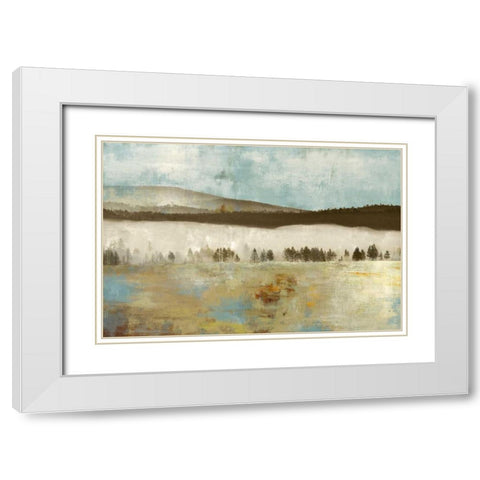 Dreamscape White Modern Wood Framed Art Print with Double Matting by PI Studio