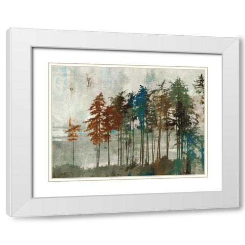 Aspen White Modern Wood Framed Art Print with Double Matting by PI Studio