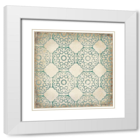 Regency I White Modern Wood Framed Art Print with Double Matting by PI Studio