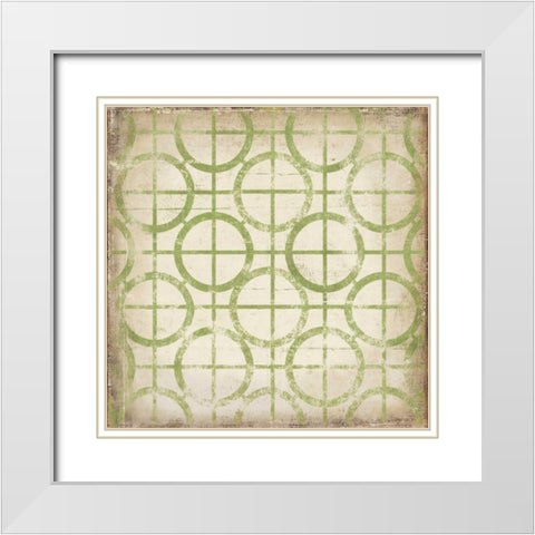 Regency II White Modern Wood Framed Art Print with Double Matting by PI Studio