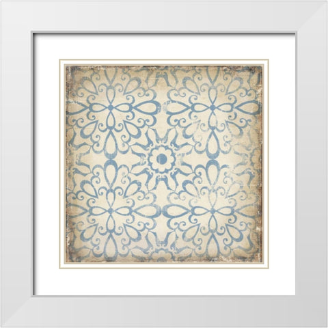 Regency IV White Modern Wood Framed Art Print with Double Matting by PI Studio