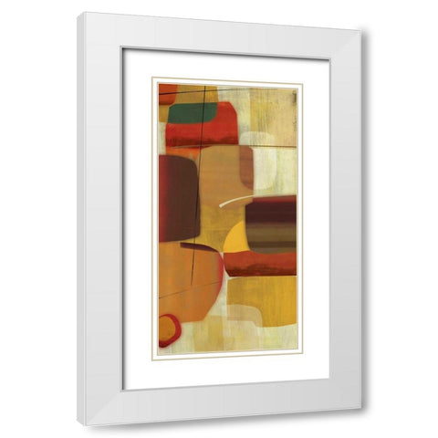 Clues White Modern Wood Framed Art Print with Double Matting by PI Studio