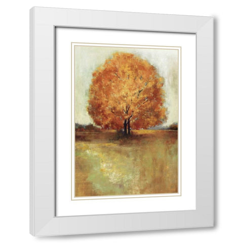 Field of Dreams Panel  White Modern Wood Framed Art Print with Double Matting by PI Studio