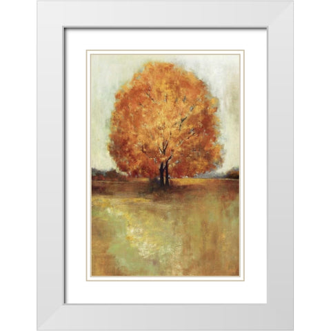 Field of Dreams Panel  White Modern Wood Framed Art Print with Double Matting by PI Studio
