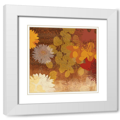 Surprise I White Modern Wood Framed Art Print with Double Matting by PI Studio