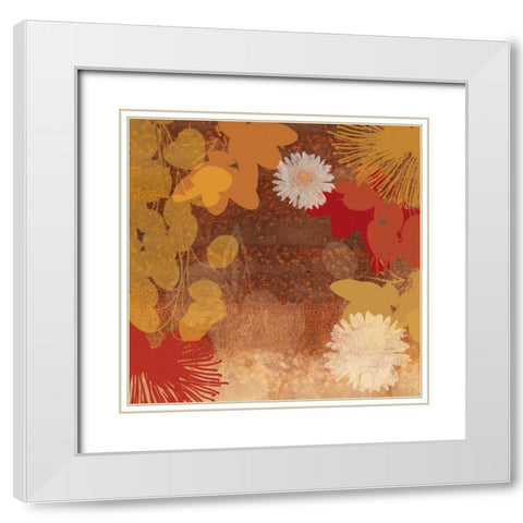 Surprise II White Modern Wood Framed Art Print with Double Matting by PI Studio