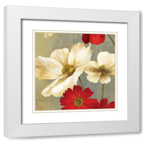 Up Close I White Modern Wood Framed Art Print with Double Matting by PI Studio