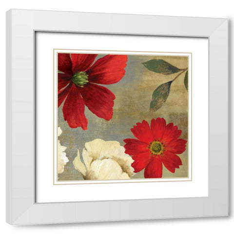 Up Close II White Modern Wood Framed Art Print with Double Matting by PI Studio