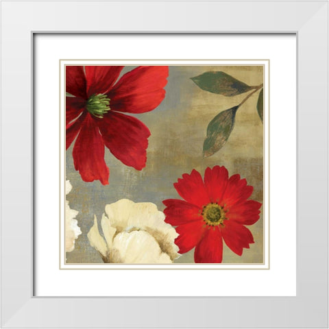 Up Close II White Modern Wood Framed Art Print with Double Matting by PI Studio