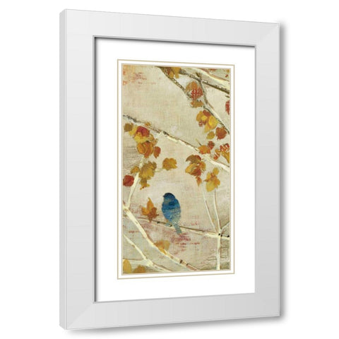 Singing Panel II White Modern Wood Framed Art Print with Double Matting by PI Studio