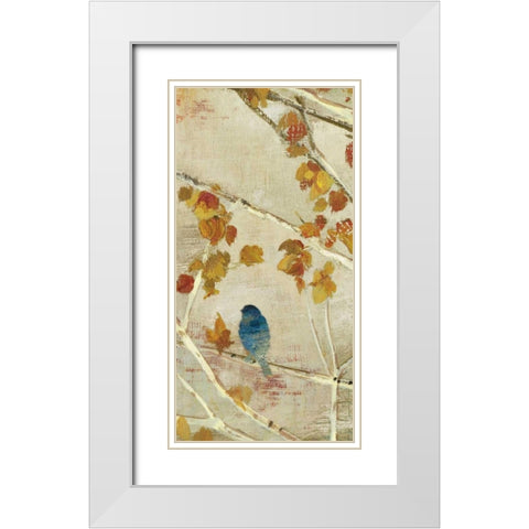 Singing Panel II White Modern Wood Framed Art Print with Double Matting by PI Studio
