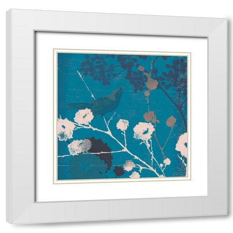 I See II White Modern Wood Framed Art Print with Double Matting by PI Studio