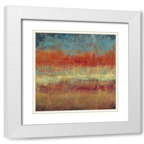 Subtle I White Modern Wood Framed Art Print with Double Matting by PI Studio