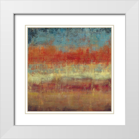 Subtle I White Modern Wood Framed Art Print with Double Matting by PI Studio