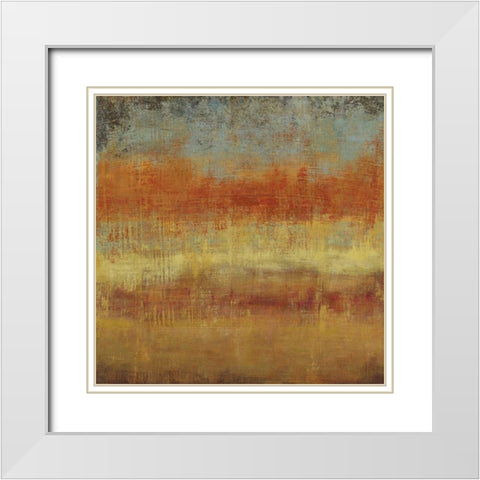 Subtle IV White Modern Wood Framed Art Print with Double Matting by PI Studio