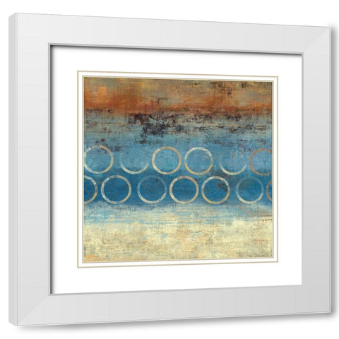 Ring a Ling I White Modern Wood Framed Art Print with Double Matting by PI Studio
