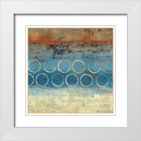 Ring a Ling I White Modern Wood Framed Art Print with Double Matting by PI Studio