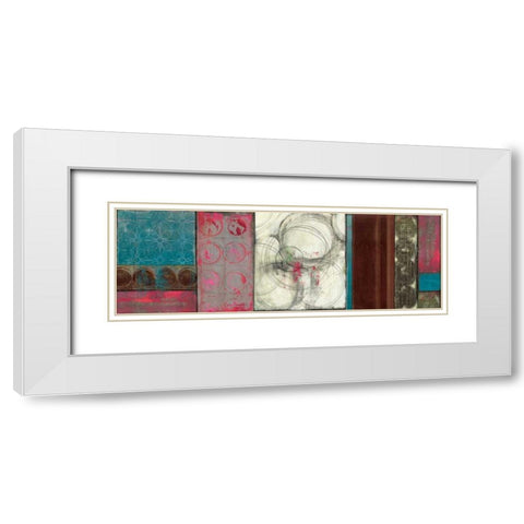 Bollywood White Modern Wood Framed Art Print with Double Matting by PI Studio