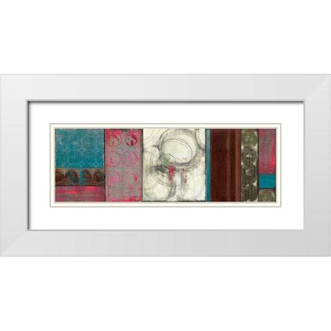 Bollywood White Modern Wood Framed Art Print with Double Matting by PI Studio