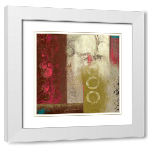 Landed White Modern Wood Framed Art Print with Double Matting by PI Studio