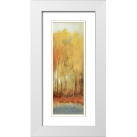 Haze I White Modern Wood Framed Art Print with Double Matting by PI Studio